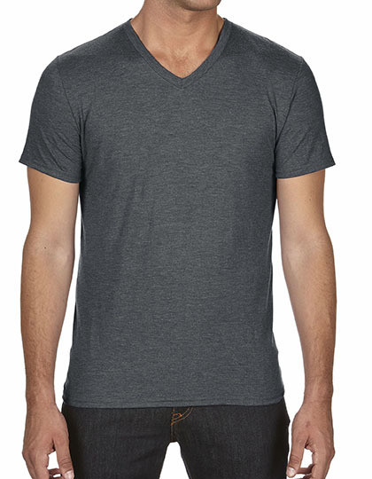 Koszulka Tri-Blend V-Neck Tee Anvil 6752 - Dekolt w kształcie V