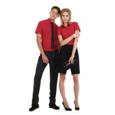 Poplin Shirt Smart Short Sleeve / Men B&C SMP62 - Koszule biznesowe