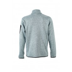 Men´s Knitted Fleece Jacket James&Nicholson JN762 - Na zamek