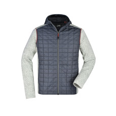 Men´s Knitted Hybrid Jacket James&Nicholson JN772 - Kurtki