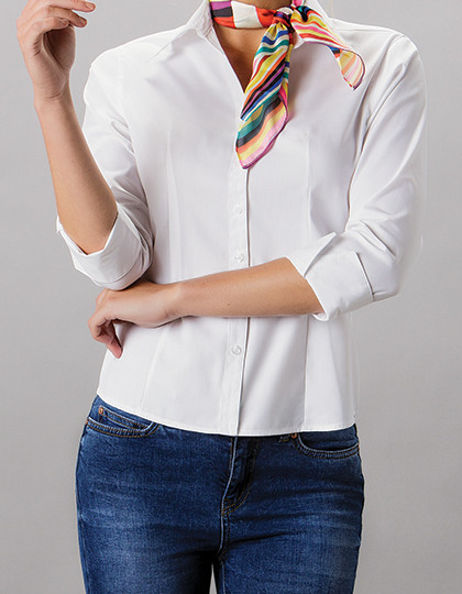 Damski Corporate Oxford Shirt 3/4-Sleeve Kustom Kit KK710 - Z długim rękawem