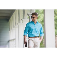 Men´s Long Sleeve Classic Polycotton Poplin Shirt Russell Collection R-934M-0 - Koszule biznesowe