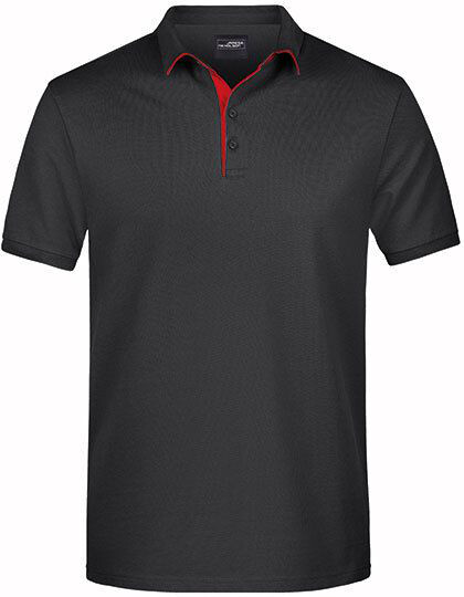 Men´s Polo Single Stripe James&Nicholson JN726 - Damskie koszulki sportowe