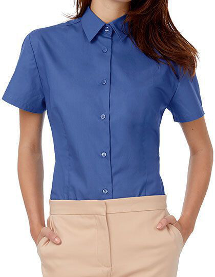 Poplin Shirt Heritage Short Sleeve / Women B&C SWP44