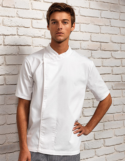 Chef´s Short Sleeve Pull on Tunic Premier Workwear PR668 - Kurtki szefa kuchni