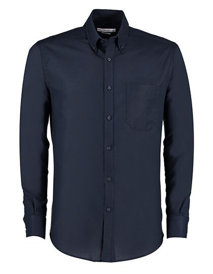 Men`s Slim Fit Workwear Oxford Shirt Long Sleeve Kustom Kit KK184 - Korporacyjna