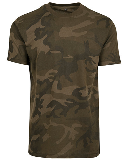 Camo Round Neck Tee Build Your Brand BY109
