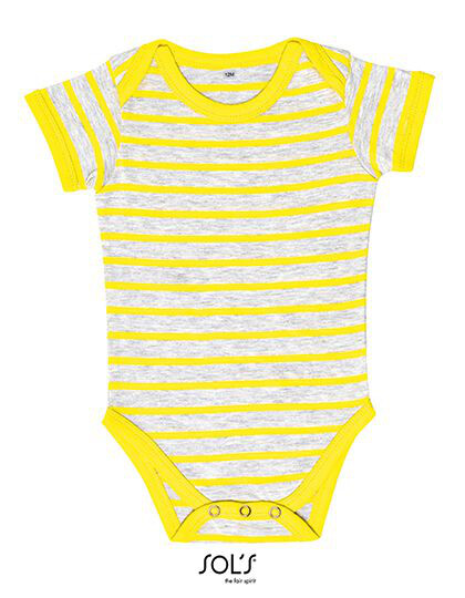 Baby Striped Bodysuit Miles SOL´S 01401 - Odzież reklamowa