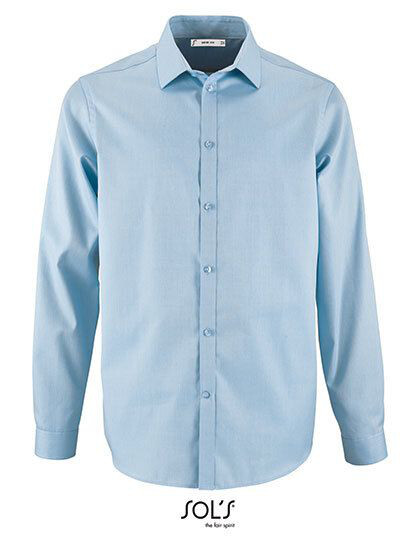 Men´s Herringbone Shirt Brody SOL´S 02102 - Z długim rękawem