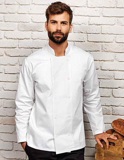 Long Sleeve Chef´s Jacket Premier Workwear PR657 - Odzież dla gastronomii