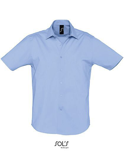Men´s Stretch-Shirt Broadway Short Sleeve SOL´S 17030 - Koszule męskie