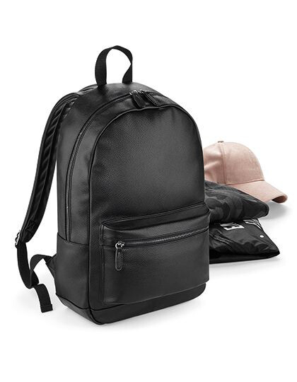 Faux Leather Fashion Backpack BagBase BG255