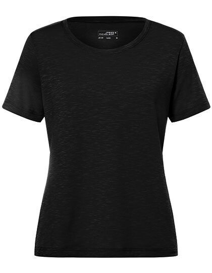 Ladies´ Slub T-Shirt James&Nicholson JN749 - Dekolt w kształcie V