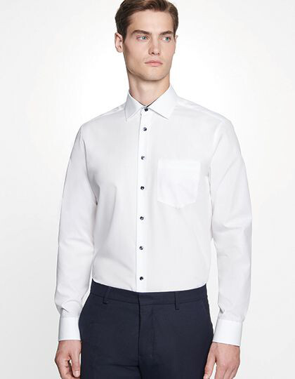 Men´s Shirt Poplin Regular Fit Long Sleeve Seidensticker 193690 - Koszule męskie