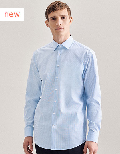 Men´s Shirt Slim Fit Check/Stripes Long Sleeve Seidensticker 693640/693660 - Koszule biznesowe