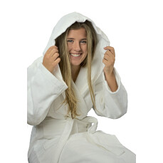 DeLuxe Velour Bathrobe with hood A&R 029.50 - Szlafroki