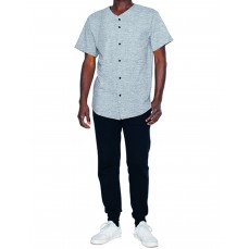 Unisex Thick Knit Baseball Jersey American Apparel 1403W - Z krótkim rękawem