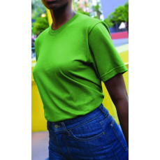 Unisex Organic Fine Jersey Short Sleeve T-Shirt American Apparel 2001ORGW - Okrągły dekolt