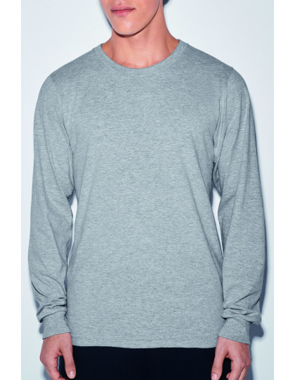 Unisex Fine Jersey Long Sleeve T-Shirt American Apparel 2007W - Z długim rękawem