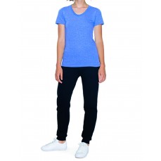 Women´s Tri-Blend Track T-Shirt American Apparel TR301W - Okrągły dekolt