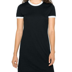 Women`s Poly-Cotton Ringer T-Shirt Dress American Apparel RSABB3274W - Koszulki damskie