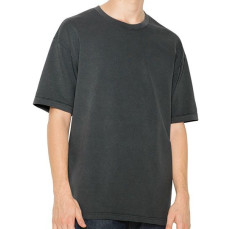 Unisex French Terry Garment Dyed T-Shirt American Apparel TF402W - Okrągły dekolt