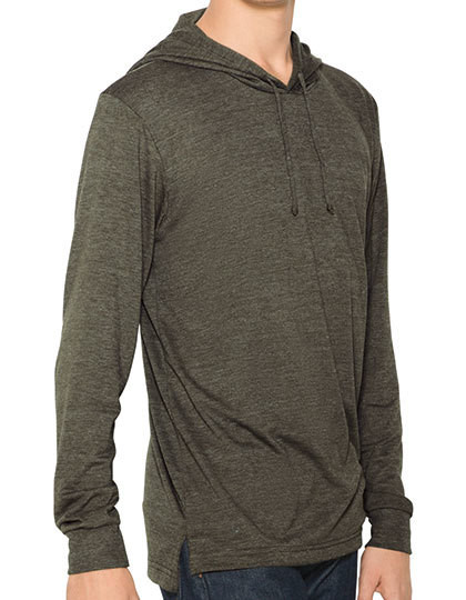Unisex Tri-Blend Longsleeve Hoodie American Apparel RSATR436W - Z kapturem