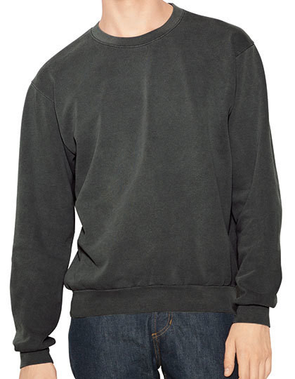 Unisex French Terry Garment Dyed Crew American Apparel TF478W - Wkładane przez głowę