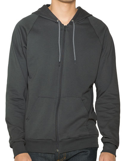 Unisex California Fleece Zip Hooded Sweatshirt American Apparel 5497W - Tylko męskie
