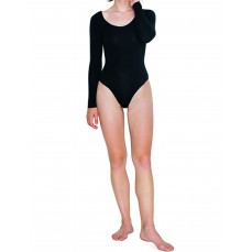 Women´s Long Sleeve Double U-Neck Bodysuit American Apparel RSA8357W - Damskie koszulki sportowe