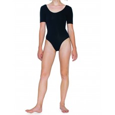 Women´s Jersey Short Sleeve Double U-Neck Bodysuit American Apparel 8373W - Damskie koszulki sportowe