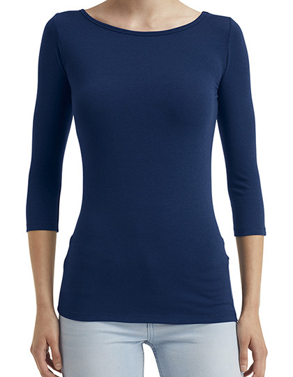 Women´s Stretch 3/4 Sleeve Tee Anvil 2455L - Z długim rękawem