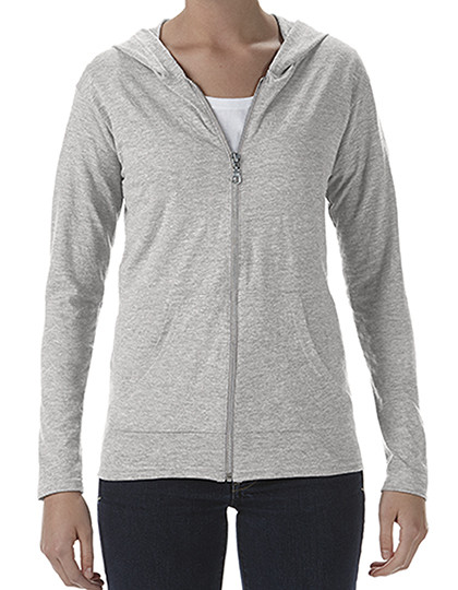 Women´s Tri-Blend Full-Zip Hooded Jacket Anvil 6759L - Tylko damskie