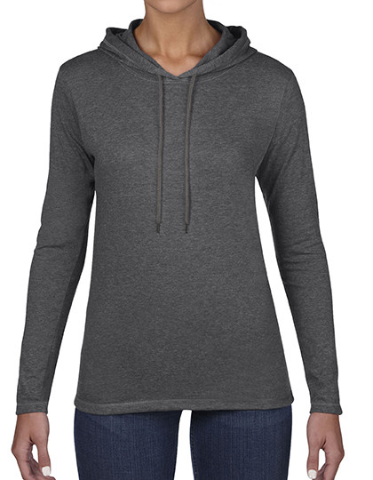 Damska bluza  Long Sleeve Hooded Tee Anvil 887L - Tylko damskie