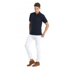 Unisex Polo Safran Pocket B&C PU415 - Kieszeń na piersi