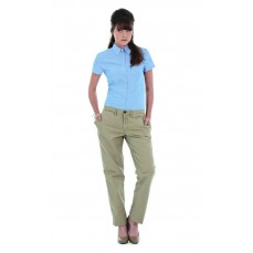 Oxford Shirt Short Sleeve / Women B&C SWO04 - Z krótkim rękawem