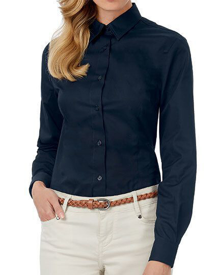 Twill Shirt Sharp Long Sleeve / Women B&C SWT83 - Z długim rękawem