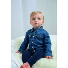 Baby Rocks Denim Jacket Babybugz BZ53 - Z długim rękawem