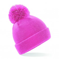 Junior Reflective Bobble Beanie Beechfield B406B - Czapki