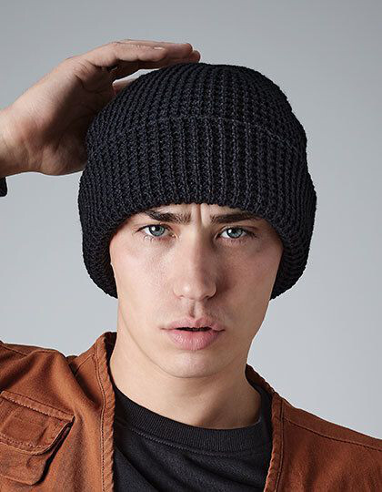 Classic Waffle Knit Beanie Beechfield B422 - Czapki zimowe