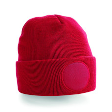 Circular Patch Beanie Beechfield B446 - Czapki zimowe