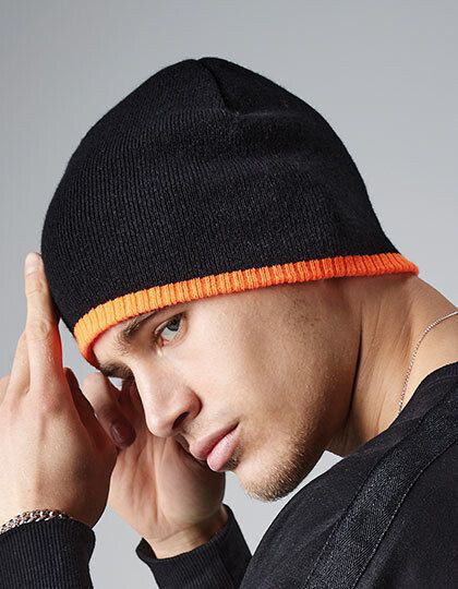 Two-Tone Pull-On Beanie Beechfield B44C - Czapki zimowe