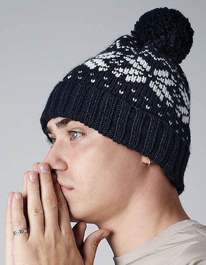 Fair Isle Snowstar® Beanie Beechfield B456 - Czapki zimowe