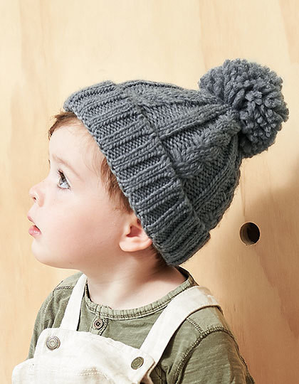 Infant Cable Knit Melange Beanie Beechfield B480a - Nowości Jesień 2018