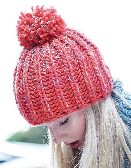 Aurora Pom Pom Beanie Beechfield B484 - Czapki zimowe