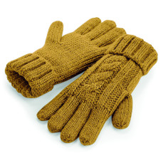 Cable Knit Melange Gloves Beechfield B497 - Rękawiczki
