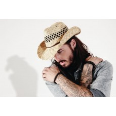 Straw Cowboy Hat Beechfield B735 - Rybaczki i kapelusze