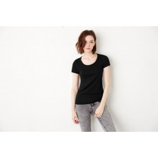 Short Sleeve Scoop Neck T-Shirt Bella 1003 - Szeroki dekolt