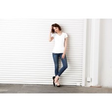 Short Sleeve V-Neck T-Shirt Bella 1005 - Dekolt w kształcie V