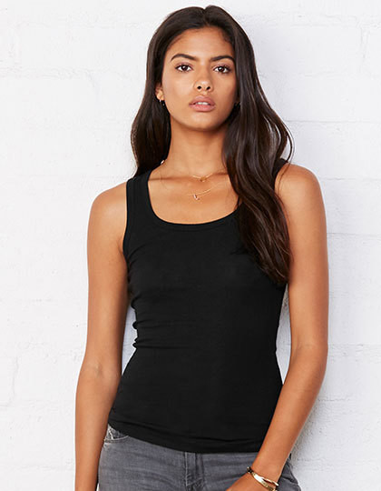 Sheer Rib Tank Top Bella 8780 - Bez rękawów